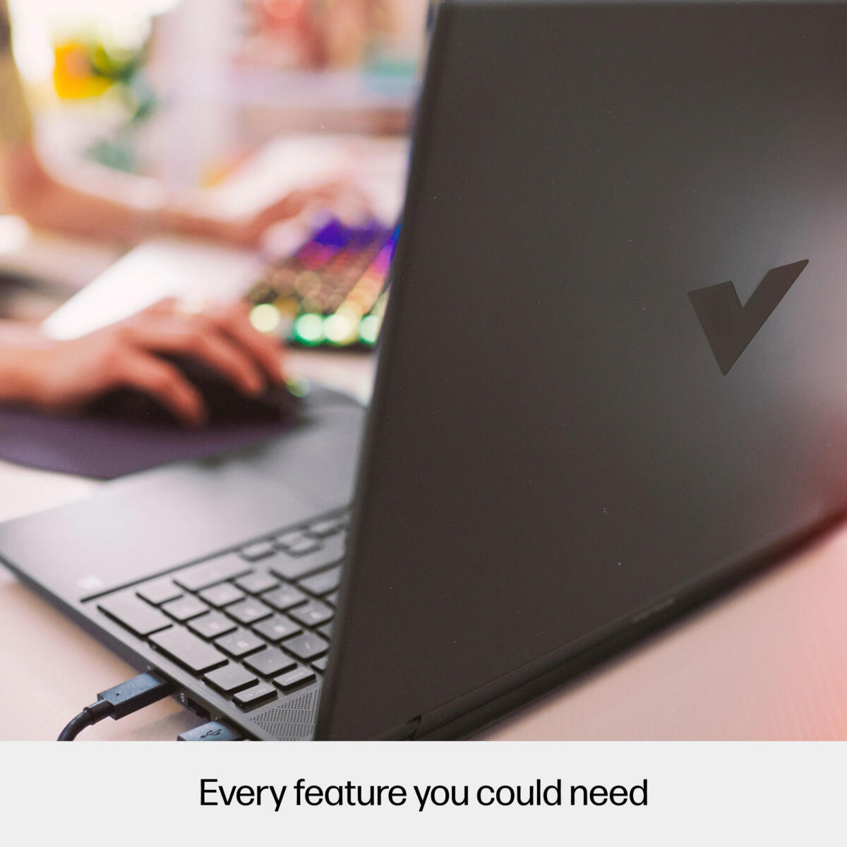 HP VICTUS 15-FB2063 GAMING AMD Ryzen™ 5 7535HS 512GB SSD 8GB 15.6" (1920x1080) WIN11 Radeon™ RX 6550M 4096MB MICA SILVER Backlit Keyboard - 9Z7L4UA#ABA - Image 5