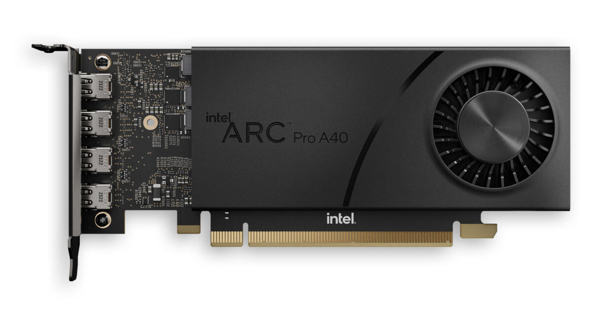 Intel Arc Pro A40 PCIe 4.0 x16 Half-Height Graphics Card, 6GB GDDR6 - Image 2