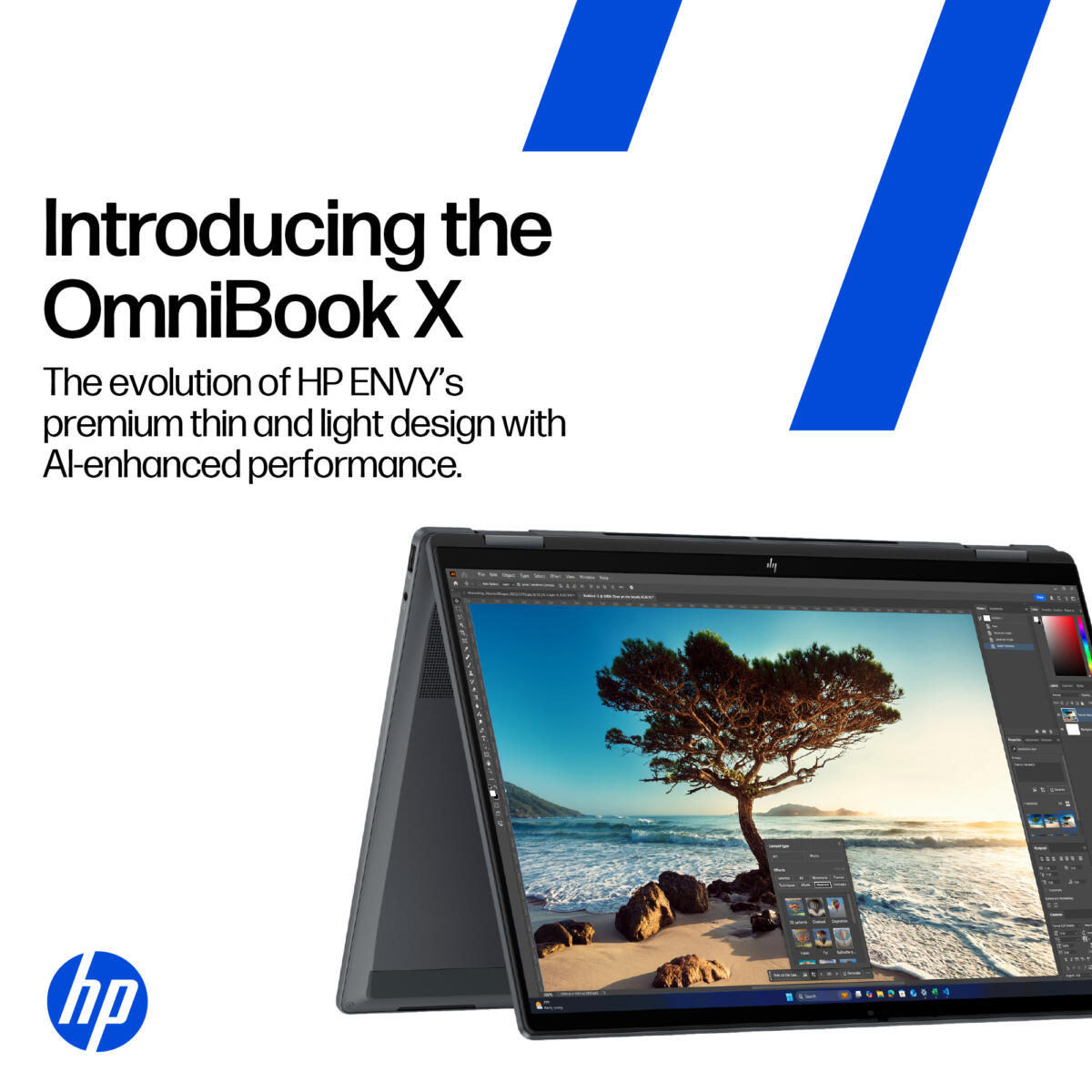 HP OmniBook X 16-AR0013 Flip 2-IN-1 Copilot+ PC AMD Ryzen™ AI 5 340 512GB SSD 16GB 16" (1920x1200) TOUCHSCREEN WIN11 METEOR SILVER - Image 5