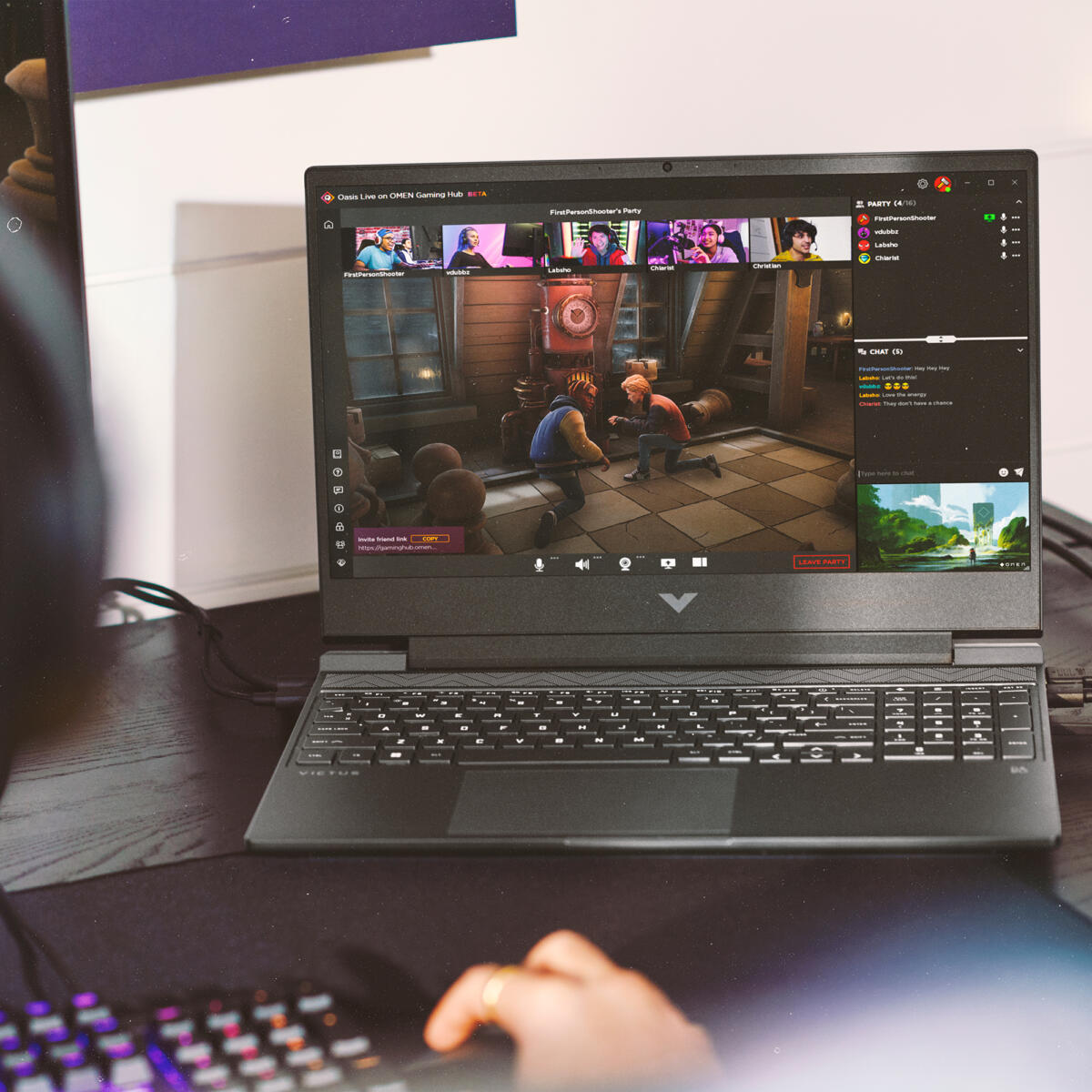 HP VICTUS 15-FA2082 GAMING Core™ i5-13420H 512GB SSD 16GB 15.6" (1920x1080) WIN11 NVIDIA® RTX 4050 6144MB MICA SILVER Backlit Keyboard - Image 4