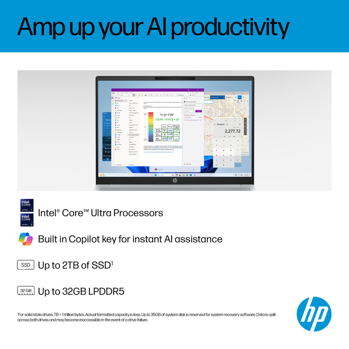 HP OmniBook 5 16-AF1067 Core™ Ultra 7 255U 1TB SSD 16GB 16" (1920x1200) WIN11 GLACIER SILVER Backlit Keyboard - Image 4