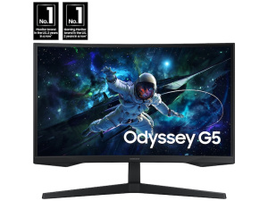 Samsung 27" Odyssey G55C ‎(2,560x1440) QHD 165Hz Curved Gaming Monitor (2024 model)