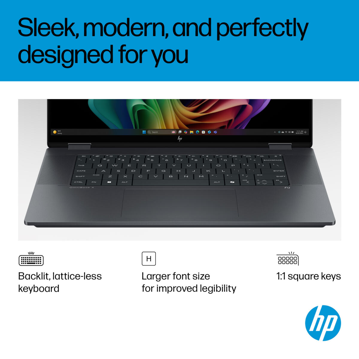 HP OmniBook X Flip 16-AS0023 Core™ Ultra 7 256V 1TB SSD 16GB 16" (1920x1200) TOUCHSCREEN WIN11 ECLIPSE GREY Backlit Keyboard - Image 5