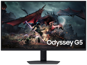 Samsung Odyssey G5 G50D GAMING Monitor 32" QHD (2560x1440) 180Hz IPS 1ms (GtG) 350 cd/㎡ FreeSync G-Sync Compatible 1000:1 1xDP (1.2) 1xHDMI (2.0) 16:9 Adjustable Stand BLACK