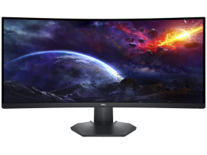 Dell S3422DWG Curved GAMING 34" Monitor33.8" UWQHD (3440x1440) 144Hz 1ms 1800R AMD FreeSync 400 cd/m² 3000:1 2xHDMI 2.0 1xDP 1.4 5xUSB 3.2 21:9 Adjustable Stand BLACK