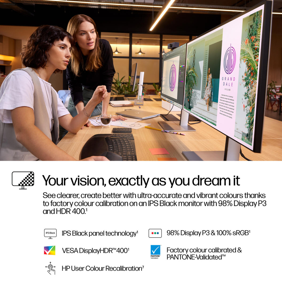 HP Series 7 Pro 727pq GAMING 27" QHD (2560x1440) 120Hz 5ms 400 cd/m² 2000:1 USB-C™ HDMI DP USB3.0 IPS Adjustable Stand Monitor BLACK - Image 5