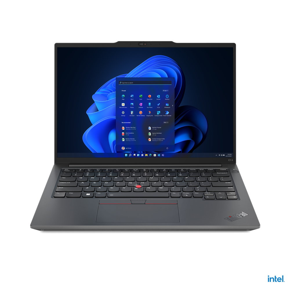 Lenovo ThinkPad E14 Gen 5 Core™ i5-1335U 512GB SSD 16GB 14" (1920x1200) TOUCHSCREEN WIN11 Pro GRAPHITE BLACK Backlit Keyboard FP Reader