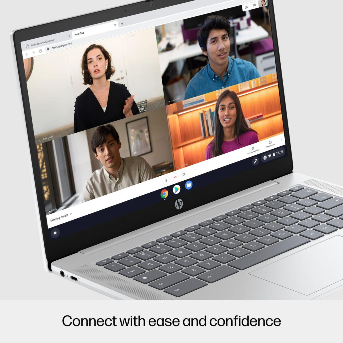 HP Chromebook 14A-NF0131 Pentium® N200 128GB UFS 4GB 14" (1366x768) CHROME GLACIER SILVER - Image 7