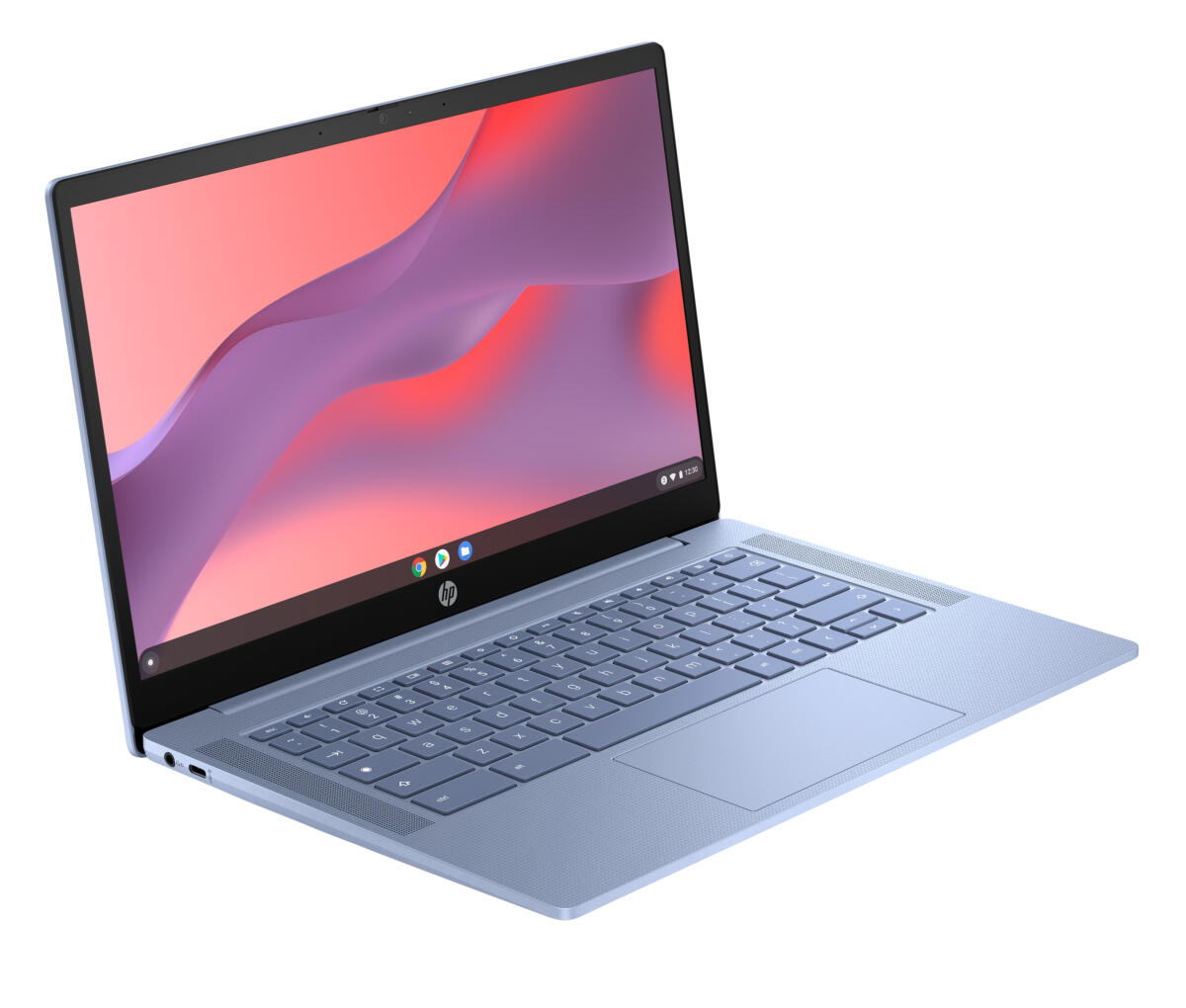 HP Chromebook 14A-NF0131 Pentium® N200 128GB UFS 4GB 14" (1366x768) CHROME GLACIER SILVER - Image 2