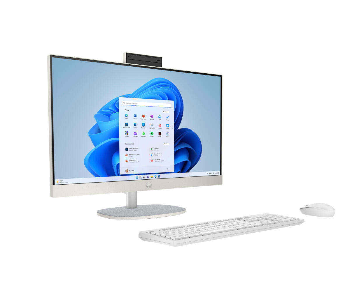 HP 24-CR0047C ALL-IN-ONE Core™ i5-1334U 512GB SSD 8GB 23.8" (1920x1080) WIN11 SHELL WHITE Wireless Keyboard Mouse US Sales Only - Image 4