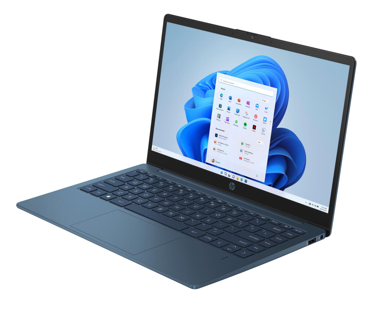 HP 14-EP2012 Intel® N150 128GB UFS 4GB 14" (1366x768) WIN11 S WATERFALL BLUE - Image 3