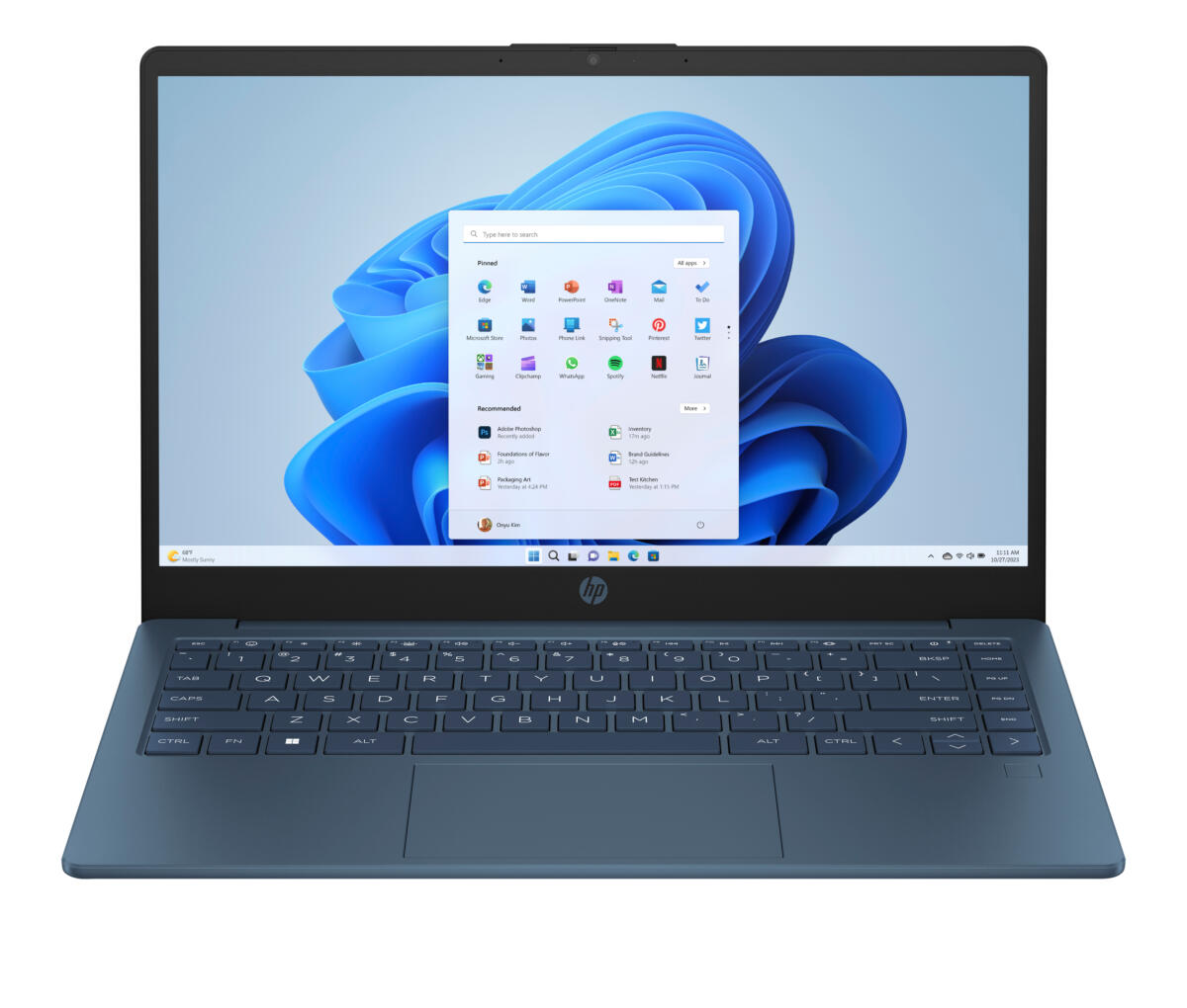 HP 14-EP2012 Intel® N150 128GB UFS 4GB 14" (1366x768) WIN11 S WATERFALL BLUE