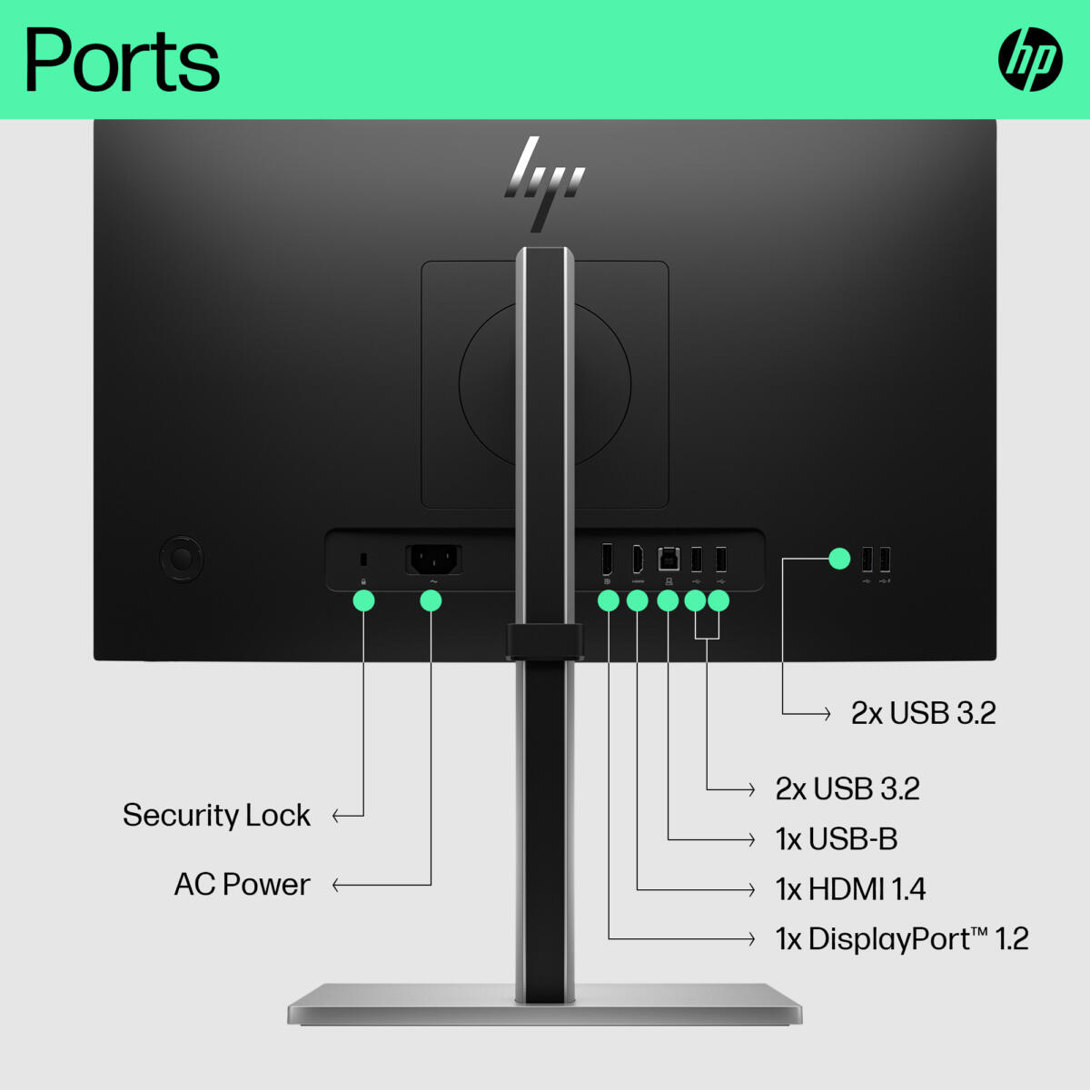 HP E22 G5 GAMING 21.5" (1920x1080) 75Hz 5ms 250 cd/m² HDMI DP USB3.0 IPS Adjustable Stand Monitor BLACK - Image 3