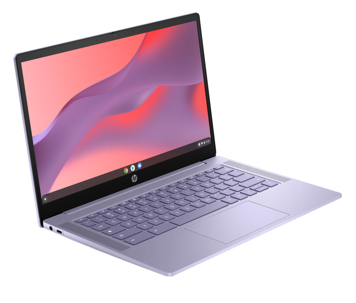 HP Chromebook 14A-NF0012 Intel® N200 128GB UFS 4GB 14" (1366x768) TOUCHSCREEN CHROME SILVER - Image 2