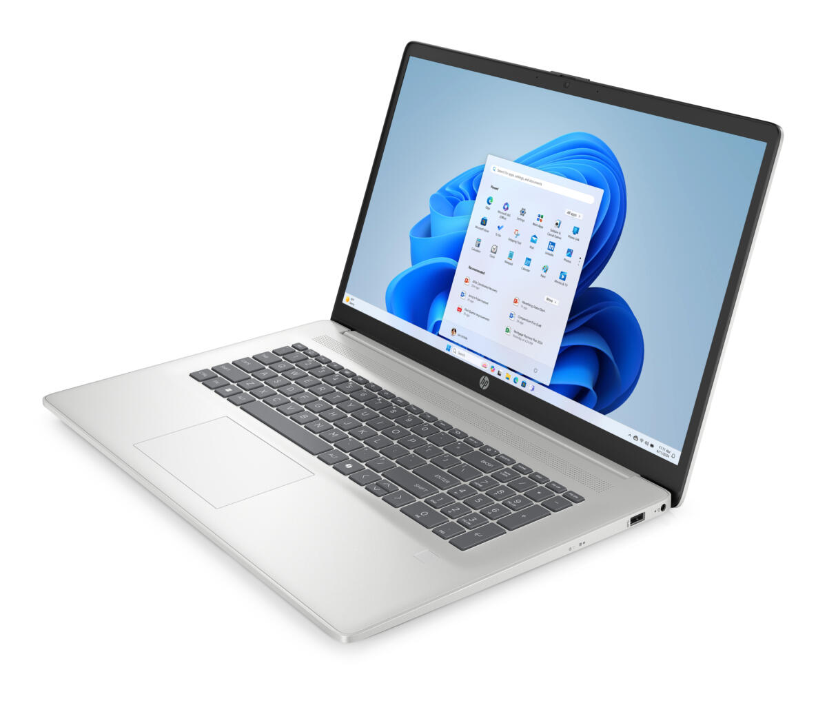 HP 17-CN5037NR Core™ Ultra 7 255U 256GB SSD 16GB 17.3" (1920x1080) WIN11 NATURAL SILVER Backlit Keyboard - Image 4