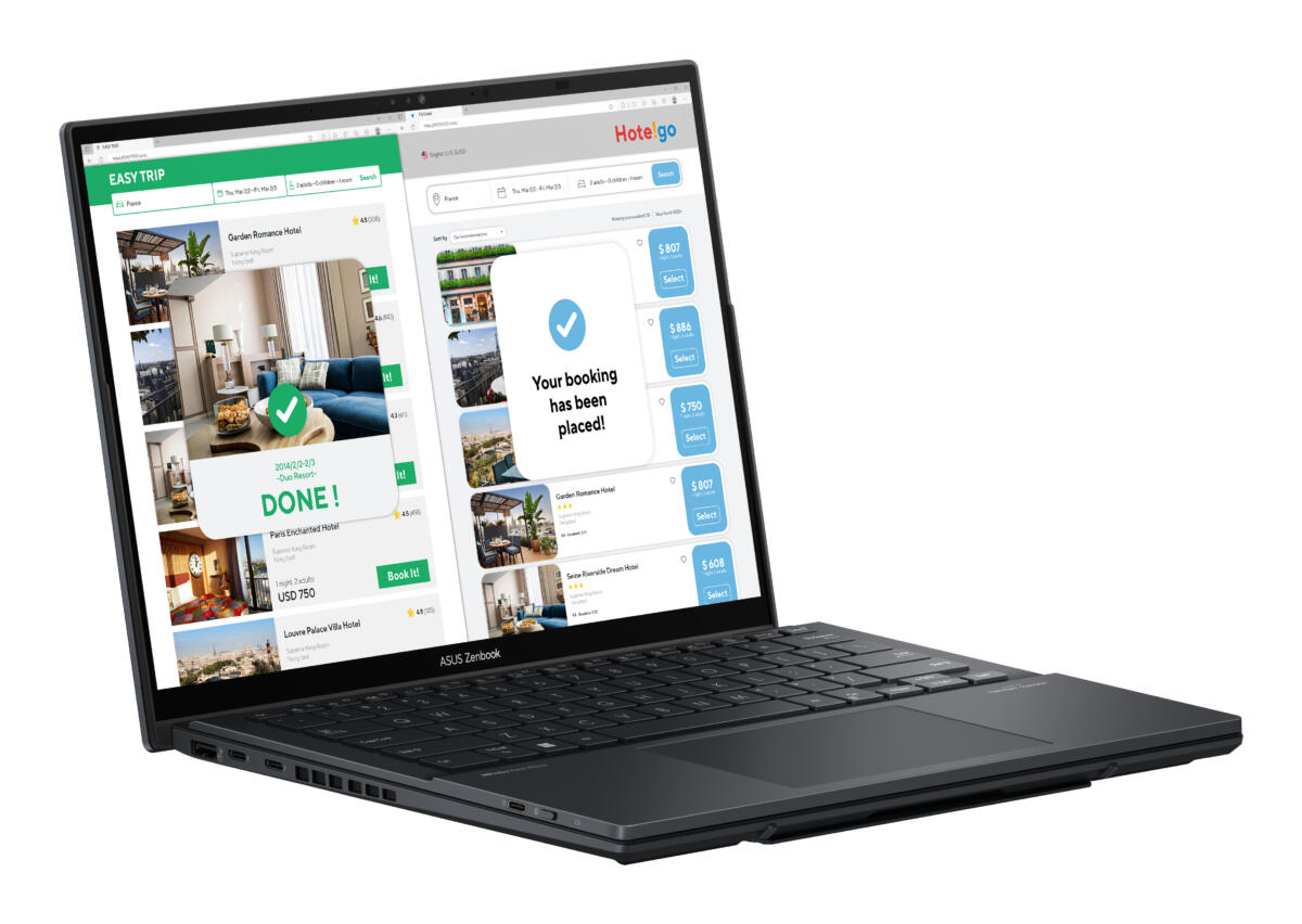 Asus Zenbook DUO UX8406MA-SH96T Core™ Ultra 9 185H 1TB SSD 16GB 14" DUAL WUXGA (1920x1200) TOUCHSCREENS OLED WIN11 INKWELL GRAY Detachable Keyboard - Image 2