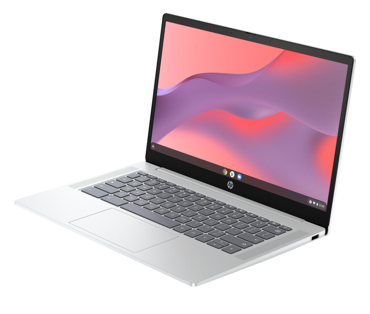 HP Chromebook 14A-NF0012 Intel® N200 128GB UFS 4GB 14" (1366x768) TOUCHSCREEN CHROME SILVER - Image 7