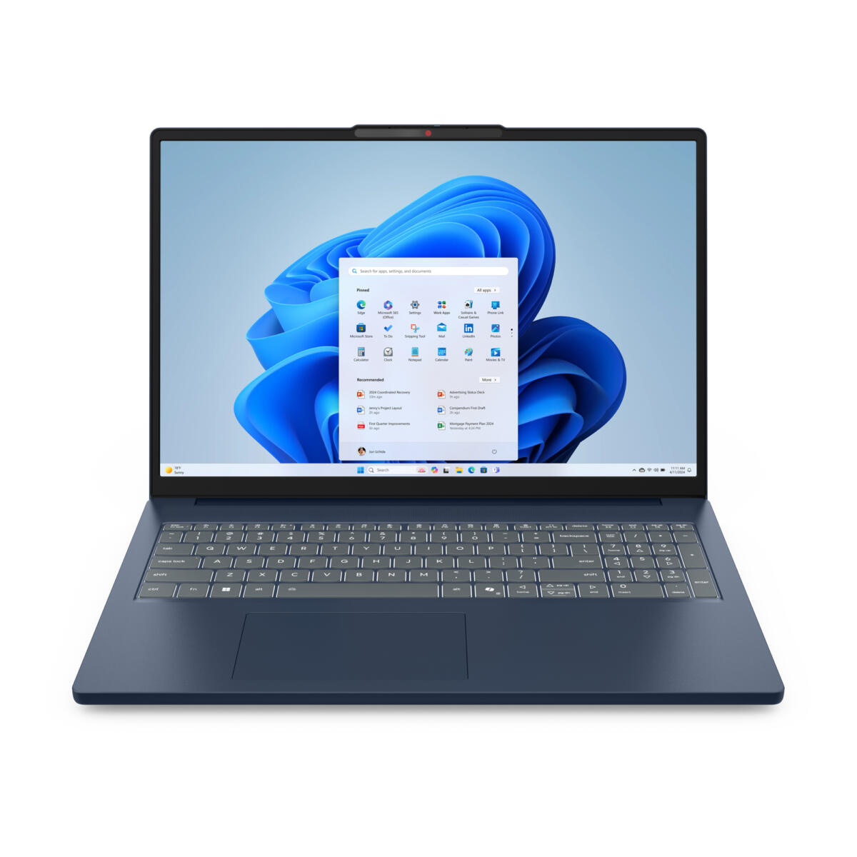 Lenovo Slim 3 16IRH10 Core™ i7-13620H 512GB SSD 16GB 16" (1920x1200) IPS FreeDos COSMIC BLUE Backlit Keyboard EU Plug/US Adapter Included - Image 2
