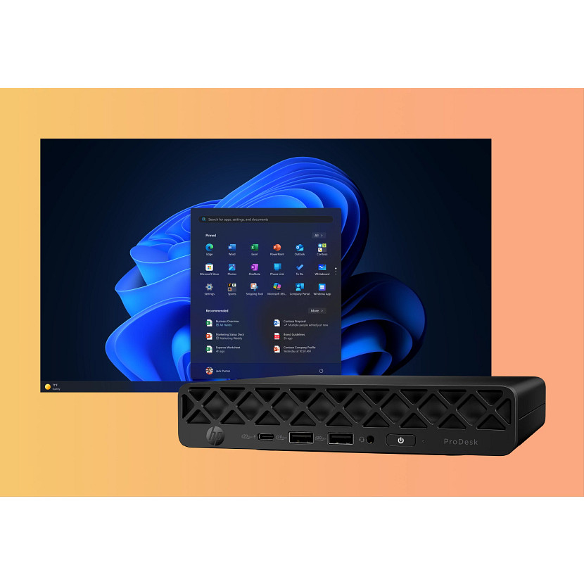 HP ProDesk 4 G1i MINI Core™ Ultra 7 265T 512GB SSD 16GB WIN11 Pro NO Keyboard Mouse BLACK - Image 4