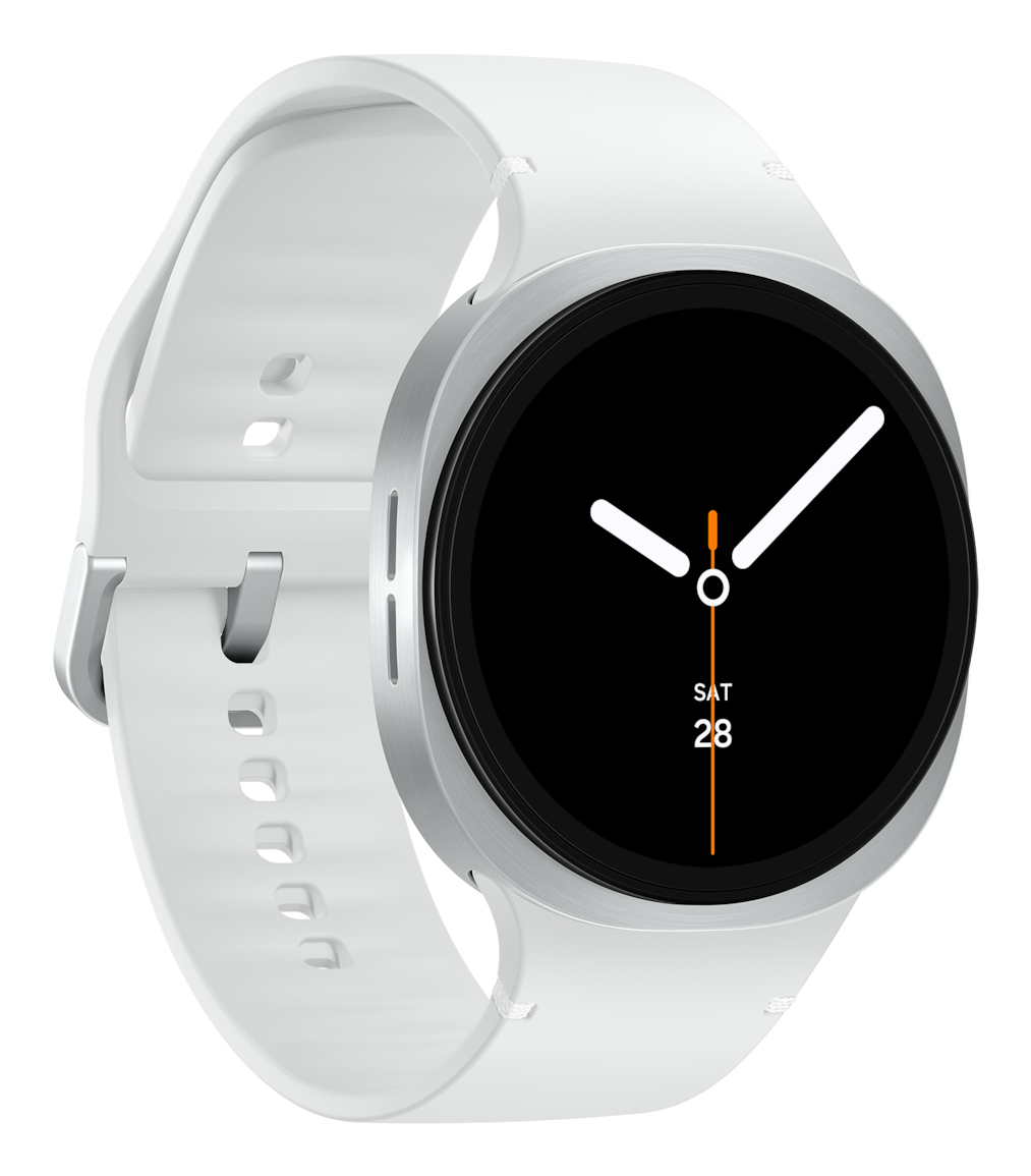 Samsung Galaxy Watch8 44mm SILVER Aluminum Smartwatch WHITE Sport Band M/L : 802.11n / Bluetooth 5.3, Super AMOLED, 1.47" (480x480), 32GB Storage - Image 3