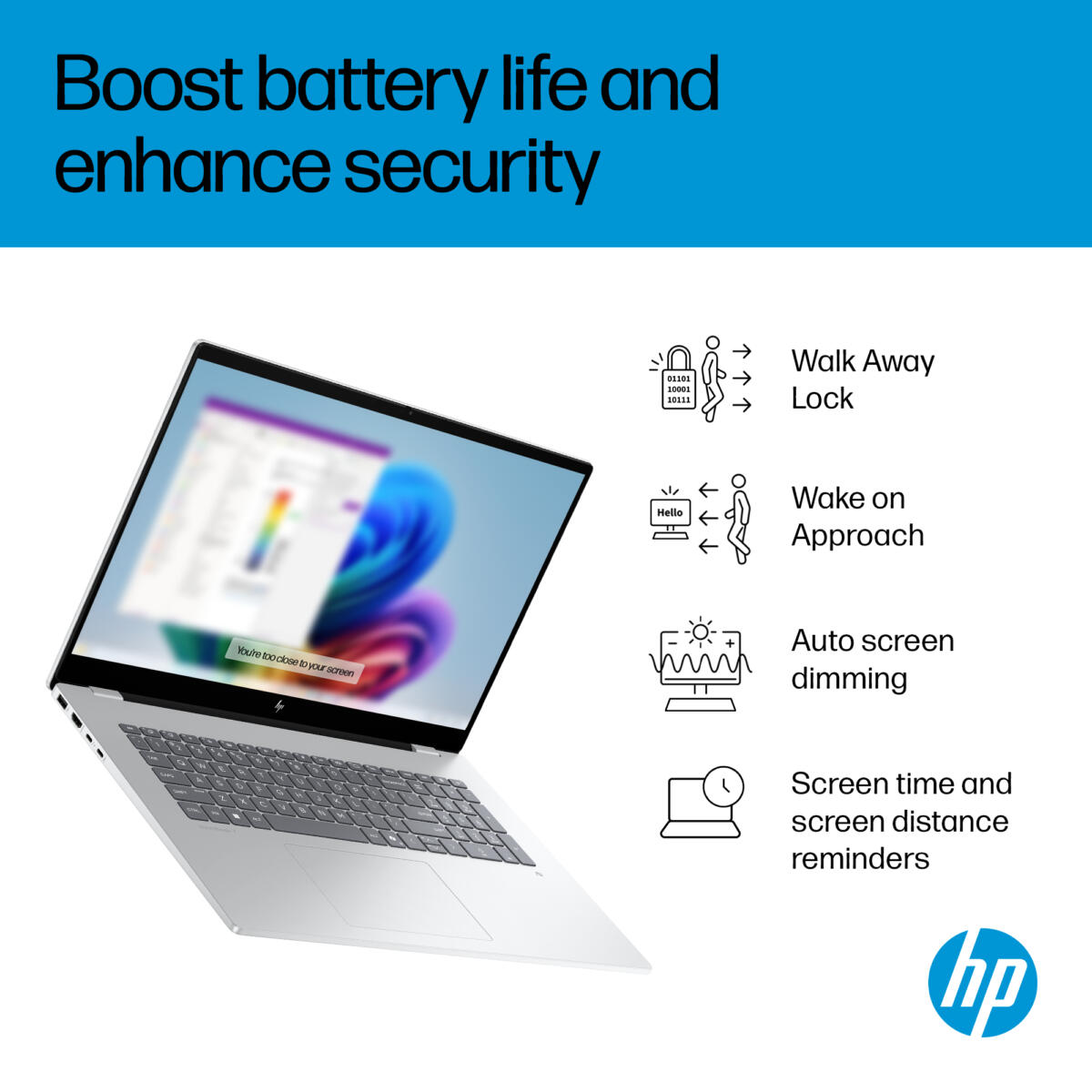 HP OmniBook 7 17-DC0373 Core™ Ultra 7 258V 1TB SSD 32GB 17.3" (1920x1080) TOUCHSCREEN WIN11 SILVER Backlit Keyboard US Sales Only - Image 7
