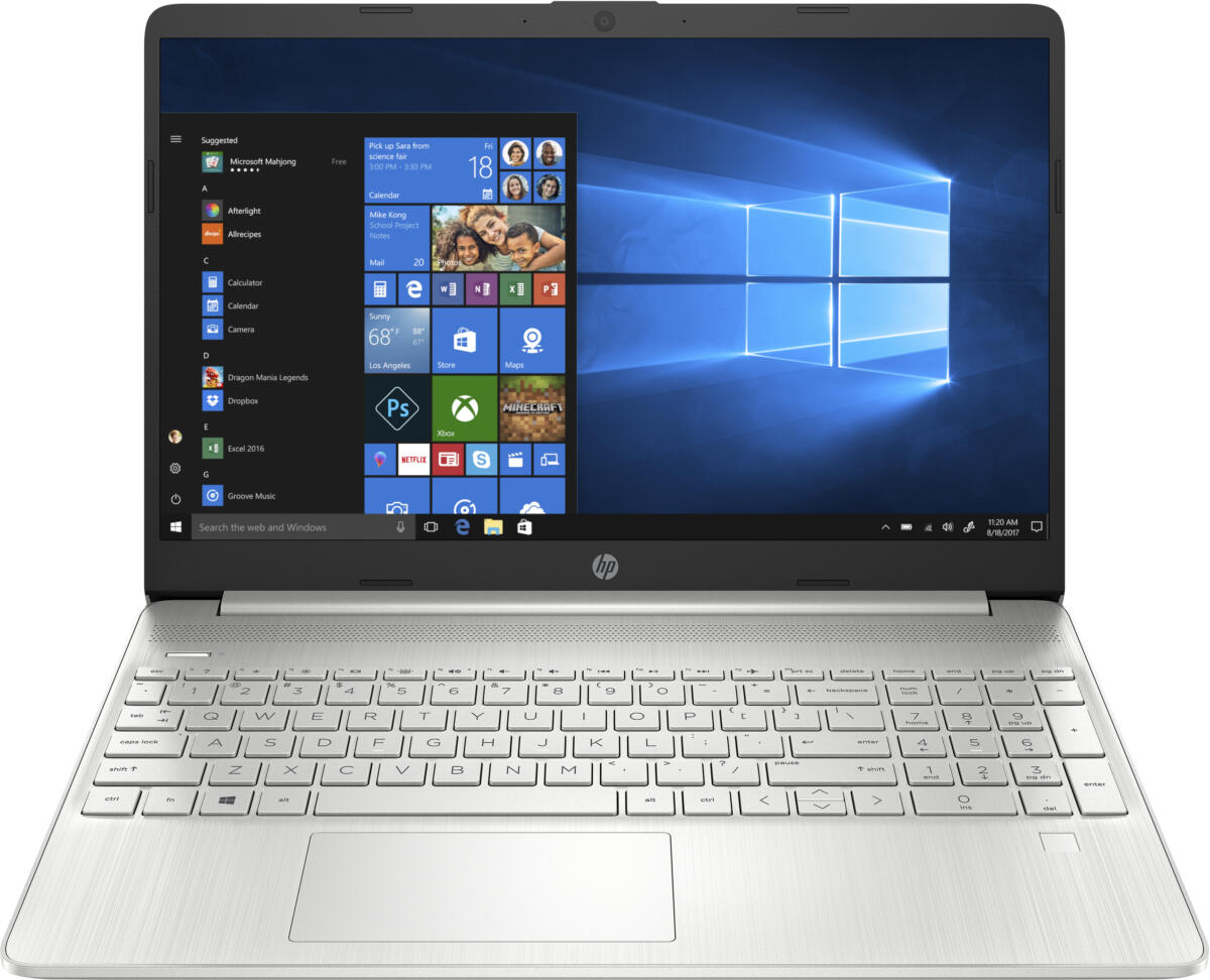 HP 15-DY1059 Core™ i5-1035G1 1.3GHz 256GB SSD 12GB 15.6" (1920x1080) TOUCHSCREEN BT WIN10 Webcam SILVER