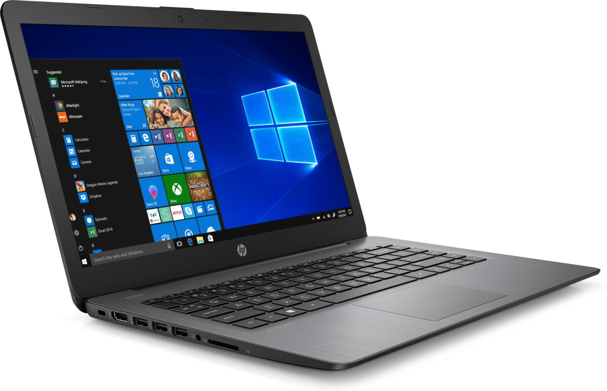 HP Stream 14-CB174 Celeron® N4000 1.1GHz 64GB eMMC 4GB 14" (1366x768) BT WIN10 Webcam BLACK - Image 3