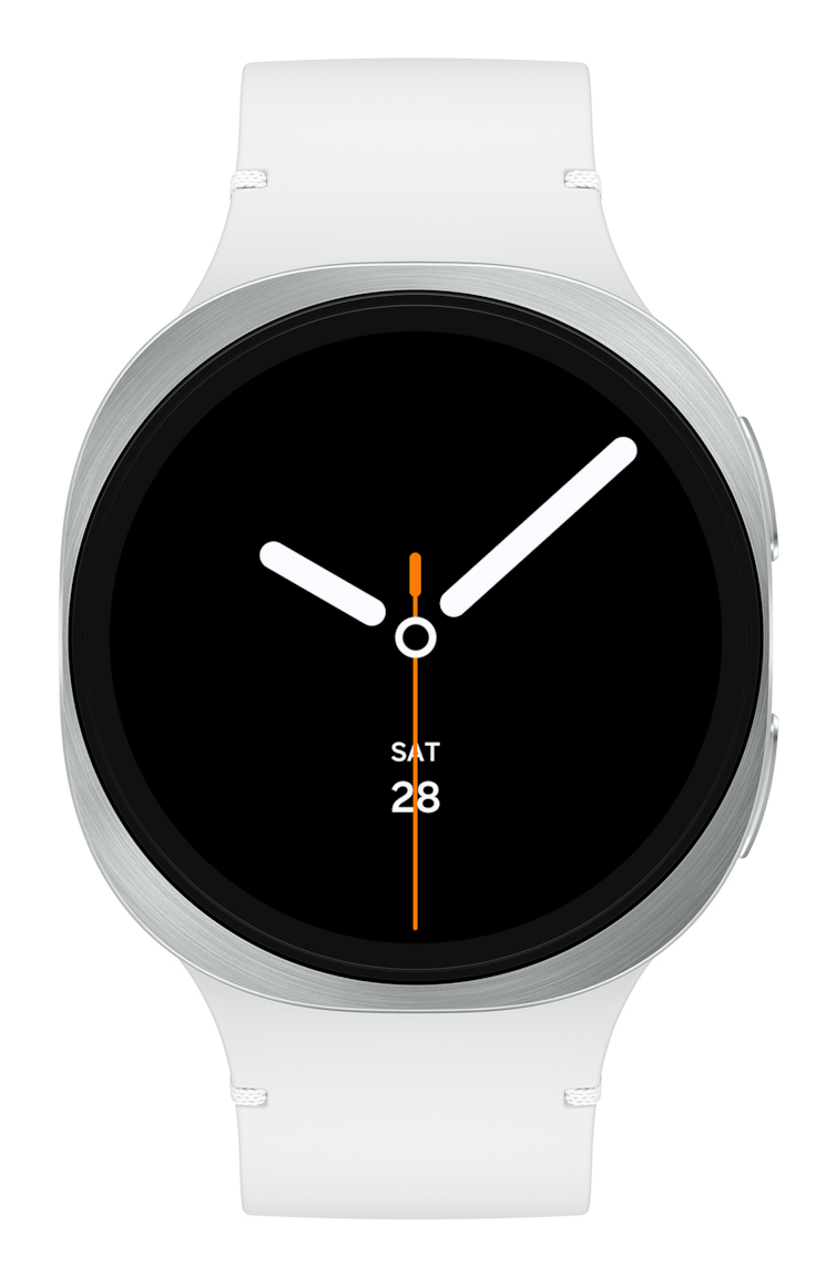 Samsung Galaxy Watch8 44mm SILVER Aluminum Smartwatch WHITE Sport Band M/L : 802.11n / Bluetooth 5.3, Super AMOLED, 1.47" (480x480), 32GB Storage - Image 2