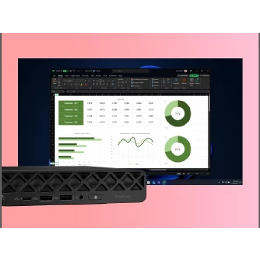 HP ProDesk 4 G1i MINI Core™ Ultra 7 265T 512GB SSD 16GB WIN11 Pro NO Keyboard Mouse BLACK - Image 3