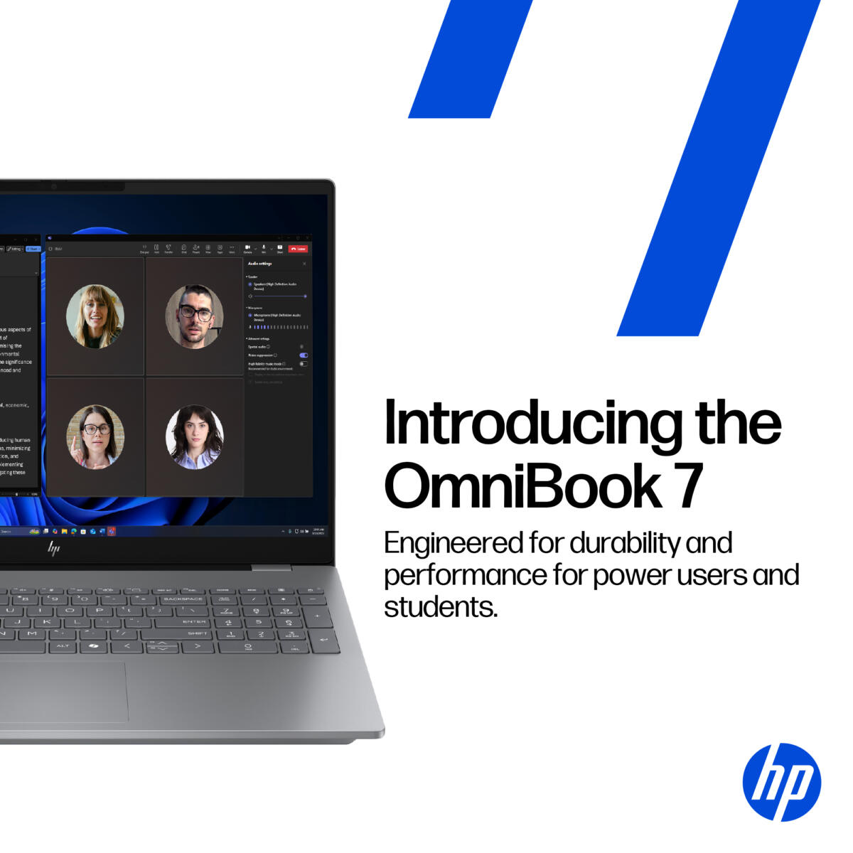 HP OMNIBOOK 7 16-AY0087NR Core™ Ultra 7 255H 1TB SSD 16GB 16" (2048x1280) TOUCHSCREEN WIN11 NVIDIA® RTX 4050 6192MB GLACIER SILVER Backlit Keyboard 0.7" thin, 4.2 lbs. US Sales Only - Image 6