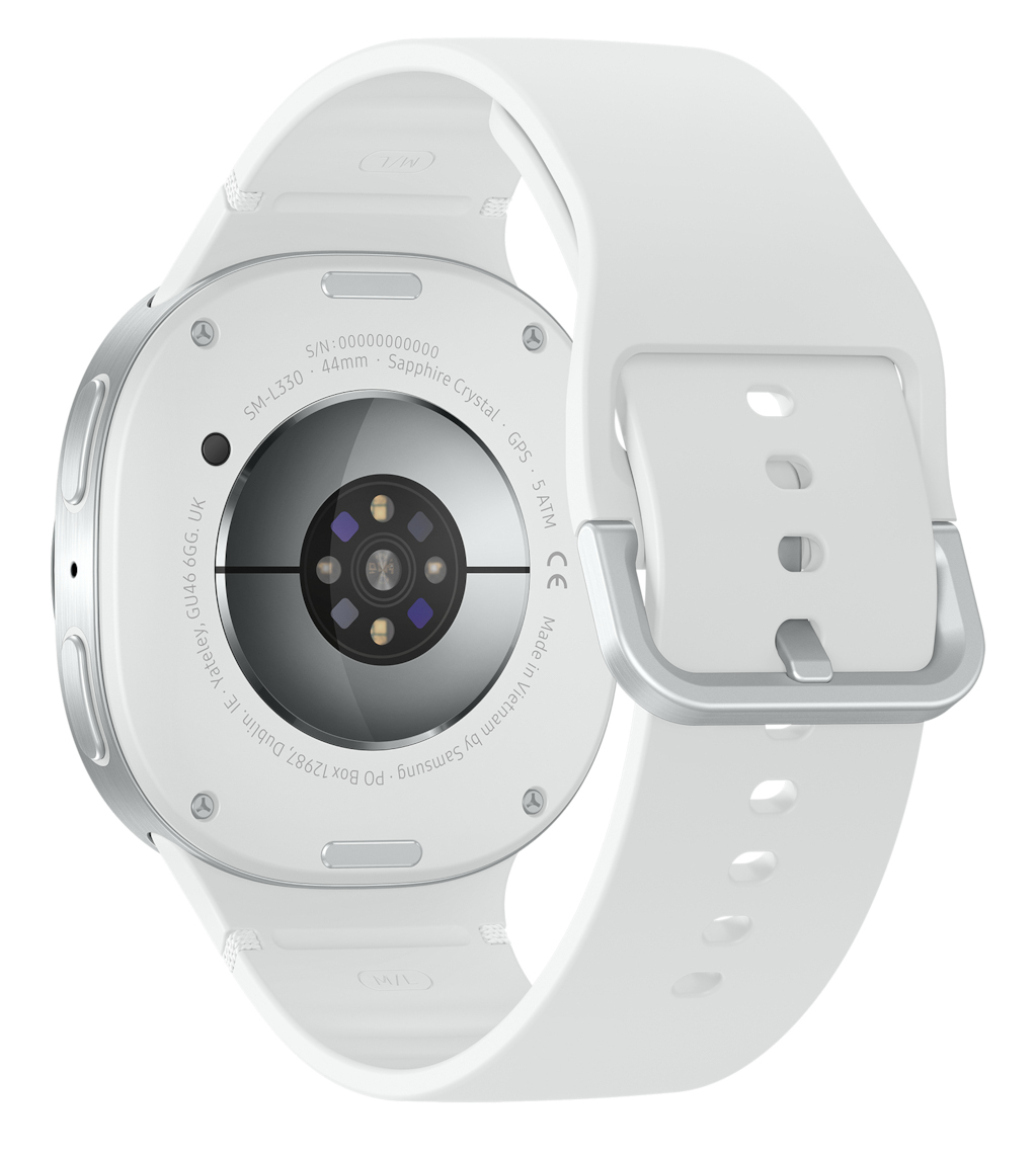 Samsung Galaxy Watch8 44mm SILVER Aluminum Smartwatch WHITE Sport Band M/L : 802.11n / Bluetooth 5.3, Super AMOLED, 1.47" (480x480), 32GB Storage - Image 6