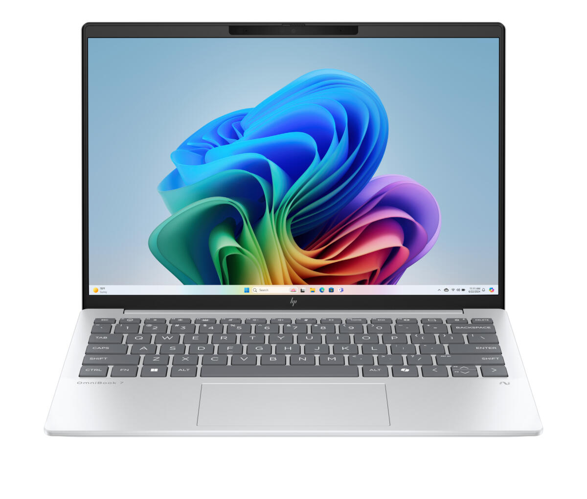 HP OmniBook 7 Aero NGAI 13-BG1057 Ryzen™ AI 7 350 1TB SSD 16GB 13.3" WUXGA (1920x1200) IPS WIN11 IR Webcam GLACIER SILVER Backlit Keyboard