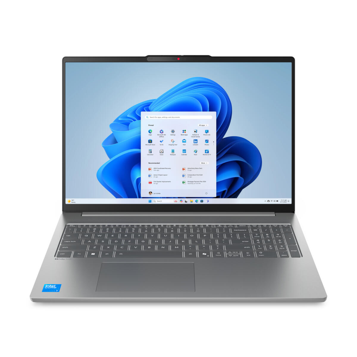 Lenovo SLIM 5 16IRH10R Core™ 7 240H 512GB SSD 16GB 16" (1920x1200) TOUCHSCREEN WIN11 LUNA GRAY Backlit Keyboard