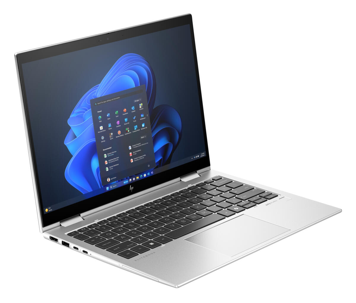 HP Elite X360 830 G11 2-IN-1 Core™ Ultra 7 165U 512GB SSD 16GB 13.3" WUXGA (1920x1200) TOUCHSCREEN WIN11 Pro NATURAL SILVER Backlit Keyboard FP Reader 0.63" thin, 2.91 lbs. US Sales Only - Image 2