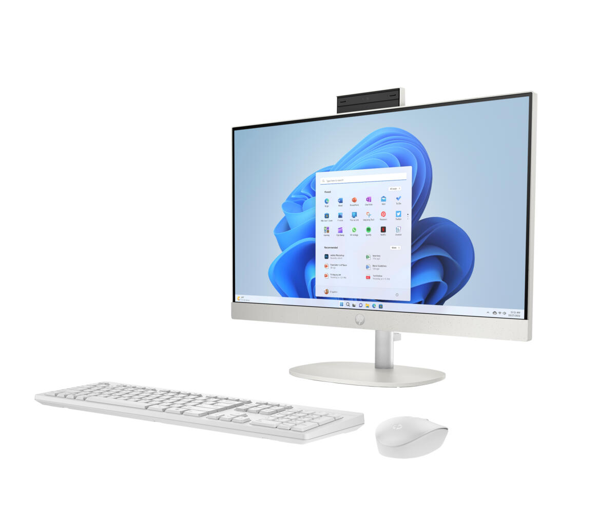 HP 24-CR1170 ALL-IN-ONE Core™ Ultra 5 125U 512GB SSD 8GB 23.8" (1920x1080) TOUCHSCREEN IPS WIN11 IR Webcam keyboard Mouse SHELL WHITE - Image 7