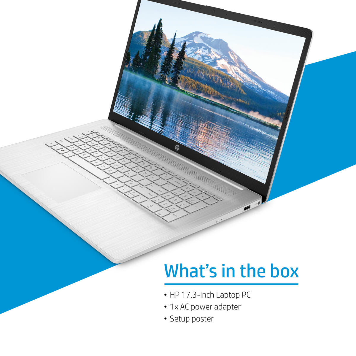 HP 17-CP2037DS AMD Ryzen™ 5 7520U 1TB SSD 16GB 17.3" (1600x900) TOUCHSCREEN WIN11 MOONLIGHT BLUE Backlit Keyboard 0.78" thin, 4.58 lbs. US Sales Only - Image 3