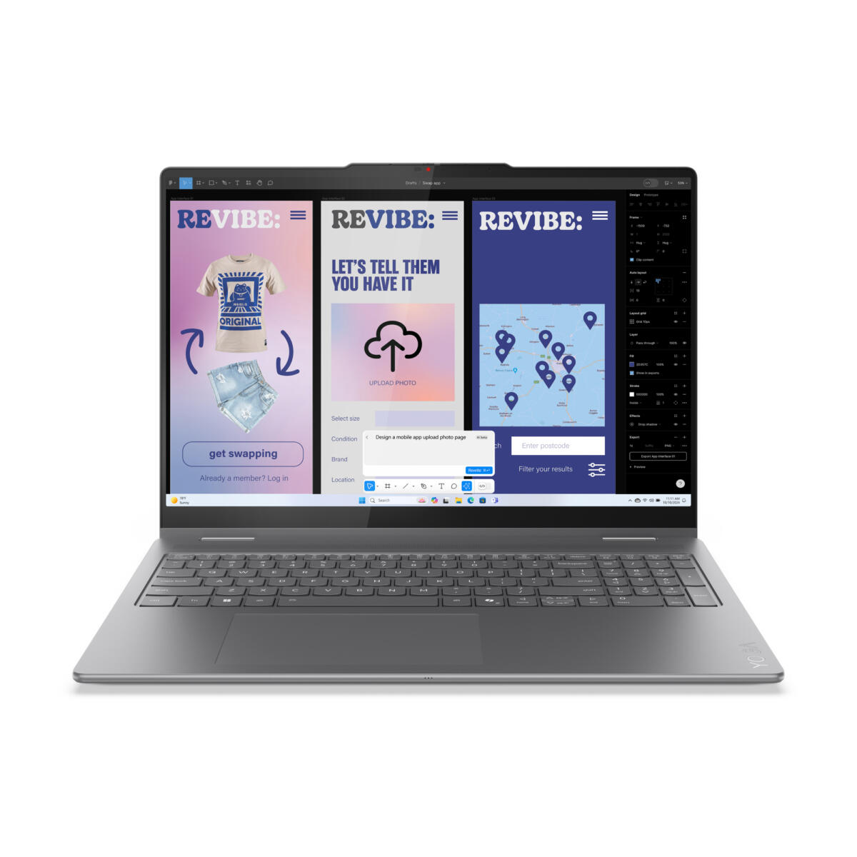 Lenovo Yoga 7 16ILL10 Copilot+ 2-IN-1 Core™ Ultra 7 256V 1TB SSD 16GB 16" WUXGA (1920x1200) TOUCHSCREEN IPS WIN11 IR Webcam LUNA GREY Backlit Keyboard FP Reader