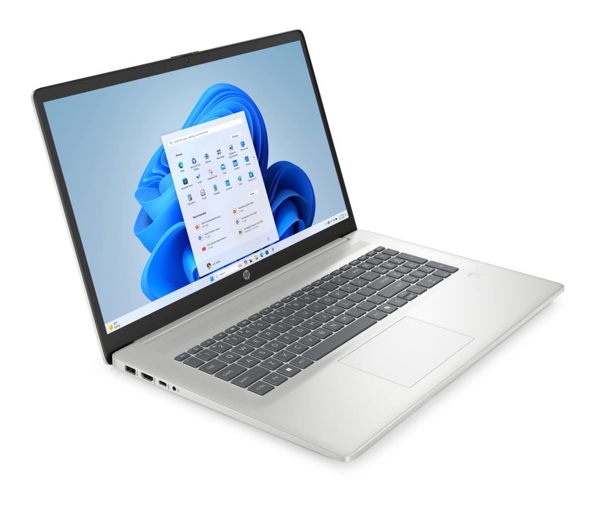 HP 17-CP2025 AMD Ryzen™ 5 7520U 512GB SSD 8GB 17.3" (1920x1080) WIN11 NATURAL SILVER - Image 2