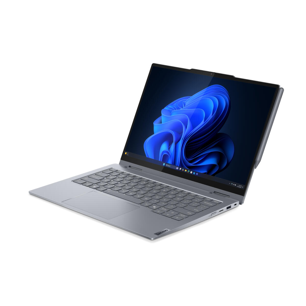 Lenovo ThinkBook 14 IAU Gen 5 2-IN-1 Core™ Ultra 5 225U 256GB SSD 16GB 14" WUXGA (1920x1200) TOUCHSCREEN IPS WIN11 Pro LUNA GREY Backlit Keyboard FP Reader Yoga Pen - Image 4