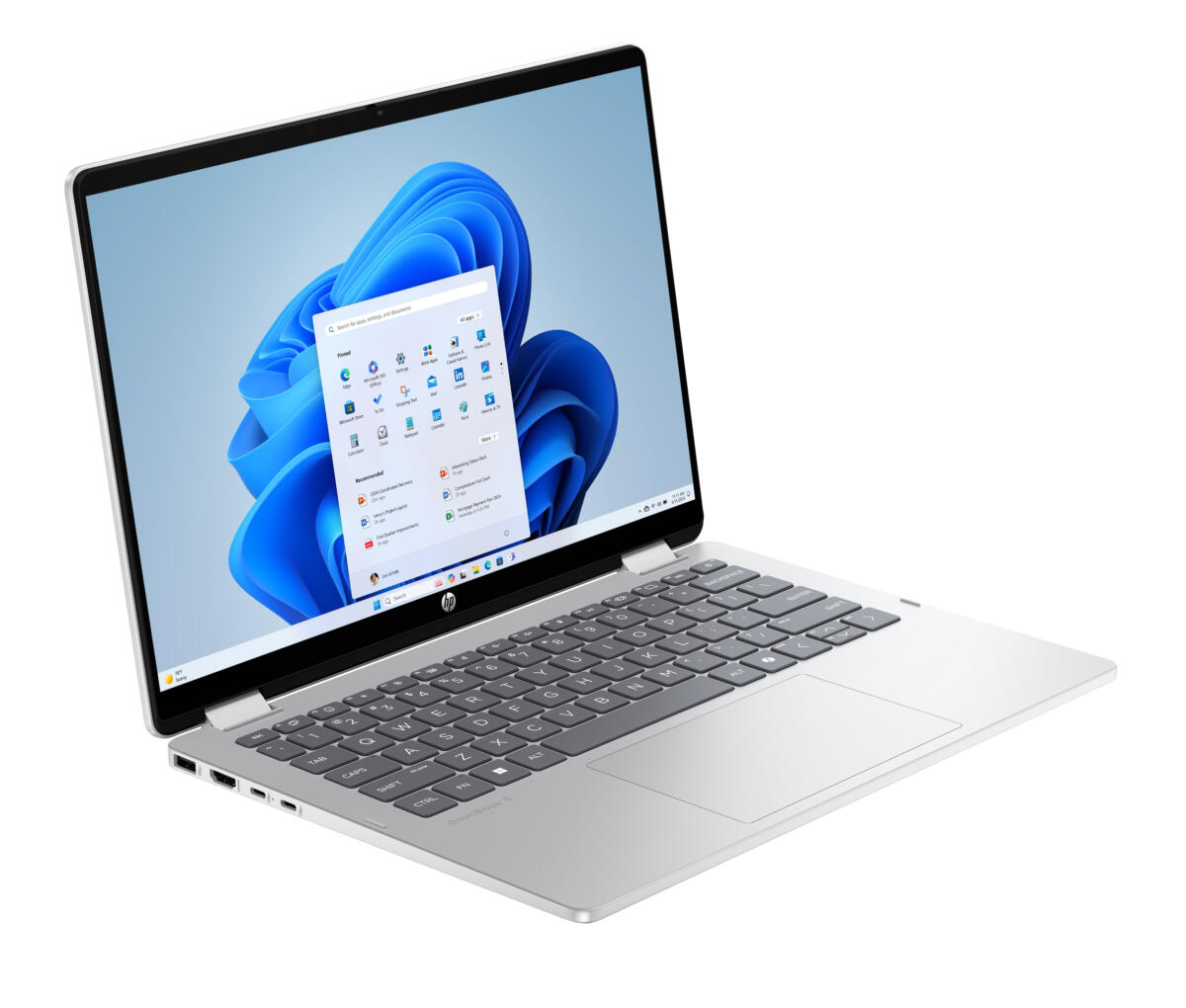 HP OMNI BOOK 5 FLIP 14-FP0057NR 2-IN-1 Core™ 5 120U 256GB SSD 8GB 14" WUXGA (1920x1200) TOUCHSCREEN WIN11 GLACIER SILVER Backlit Keyboard 0.7" thin, 3.3 lbs. US Sales Only - Image 2