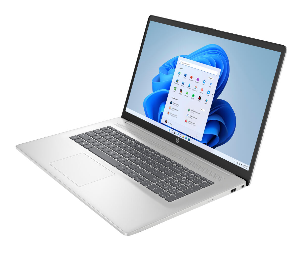 HP 17-CP2025 AMD Ryzen™ 5 7520U 512GB SSD 8GB 17.3" (1920x1080) WIN11 NATURAL SILVER - Image 4