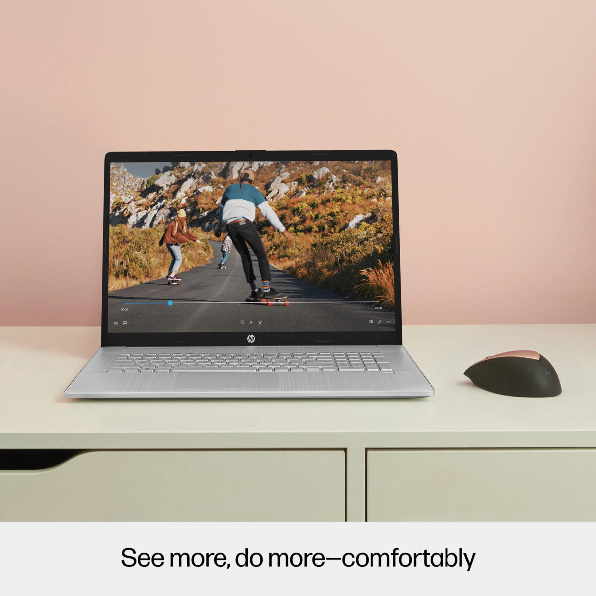 HP 17-CN3034 Core™ i3-N305 256GB SSD 8GB 17.3" (1920x1080) WIN11 NATURAL SILVER FP Reader - Image 6
