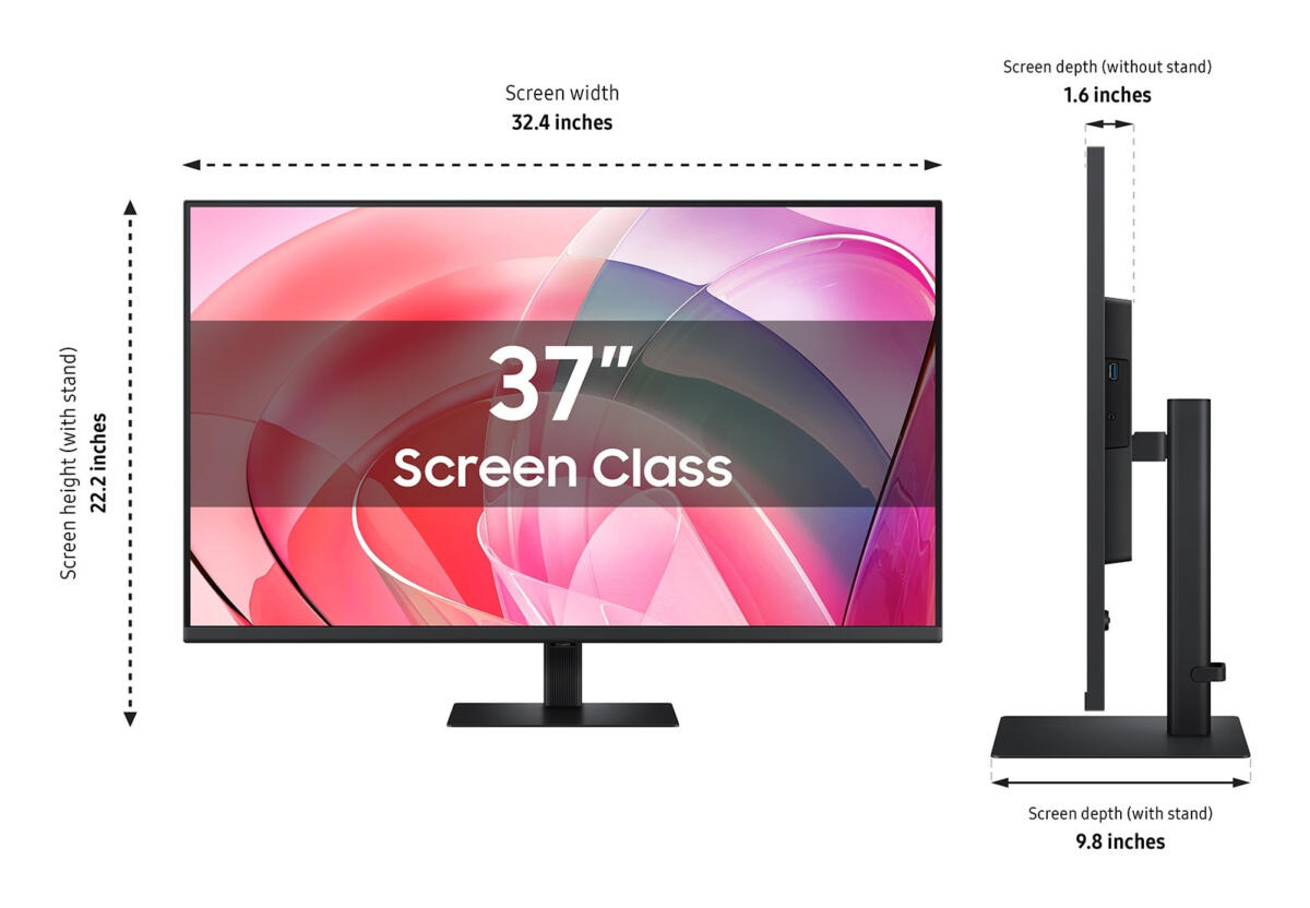 Samsung 37" ViewFinity S7 S70D UHD Monitor - Image 3