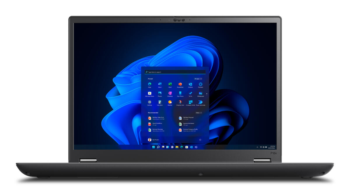 Lenovo ThinkPad P16v Gen 2 MOBILE WORKSTATION Core™ Ultra 7 155H 1T BSSD 32GB 16" WQUXGA (3840x2400) IPS WIN11 Pro IR Webam NVIDIA® RTX 1000 Ada 6144MB BLACK Backlit Keyboard FP Reader - Image 2