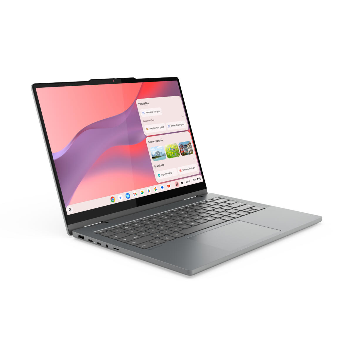 Lenovo Chromebook Plus 12ITN10 2-IN-1 Core™ 3 N355 128GB SSD 8GB 14" (1920x1200) TOUCHSCREEN Chrome OS GRAY - Image 7