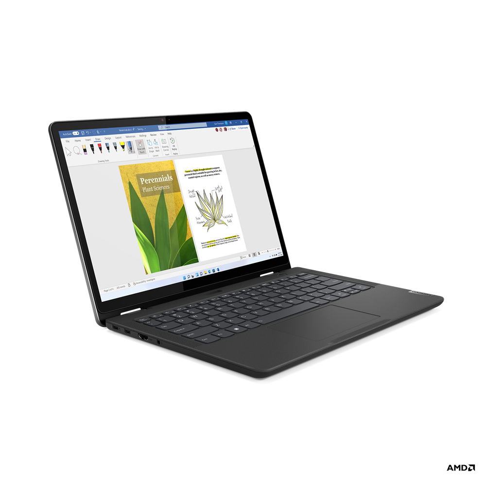 Lenovo 13w Yoga Gen 2 2-IN-1 AMD Ryzen™ 5 7530U 256GB SSD 8GB 13.3" (1920x1200) TOUCHSCREEN WIN11 Pro THUNDER BLACK Backlit Keyboard FP Reader Lenovo® Integrated Pen