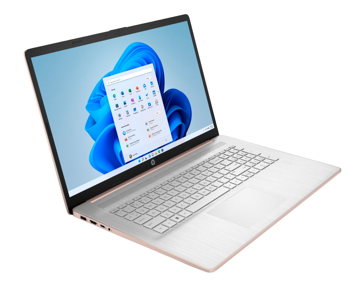 HP 17-CN0514 Celeron N4500 256GB SSD 4GB 17.3" (1600x900) WIN11 FPR ROSE GOLD - Image 2
