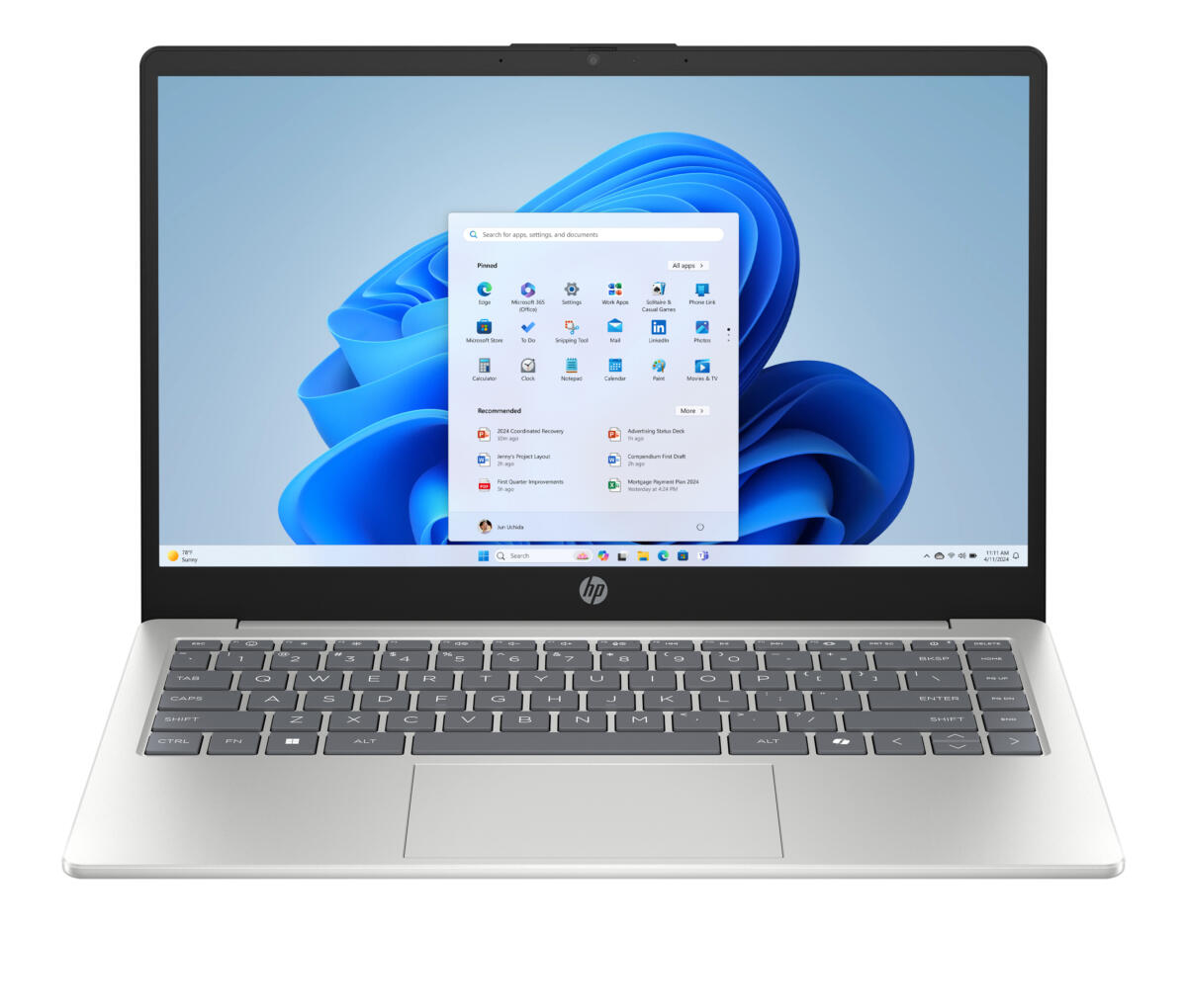 HP 14-HC0037 Core™ Ultra 5 225U 256GB SSD 8GB 14" (1920x1080) WIN11 NATURAL SILVER US Sales Only