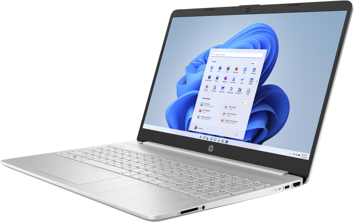 HP 15-EF2025 Ryzen™ 7 5700U 256GB SSD 8GB 15.6" (1366x768) WIN11 NATURAL SILVER - Image 3