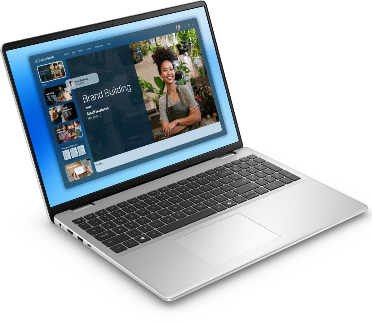 Dell 16 DC16251 Core™ 5 120U 512GB SSD 8GB 16" (1920x1200) TOUCHSCREEN WIN11 SILVER Backlit Keyboard - Image 2